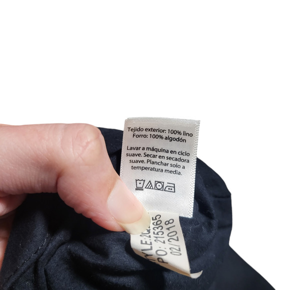 Vineyard Vines black sleeveless midi shift dress with side zip, size 4 - Picture 4 of 7